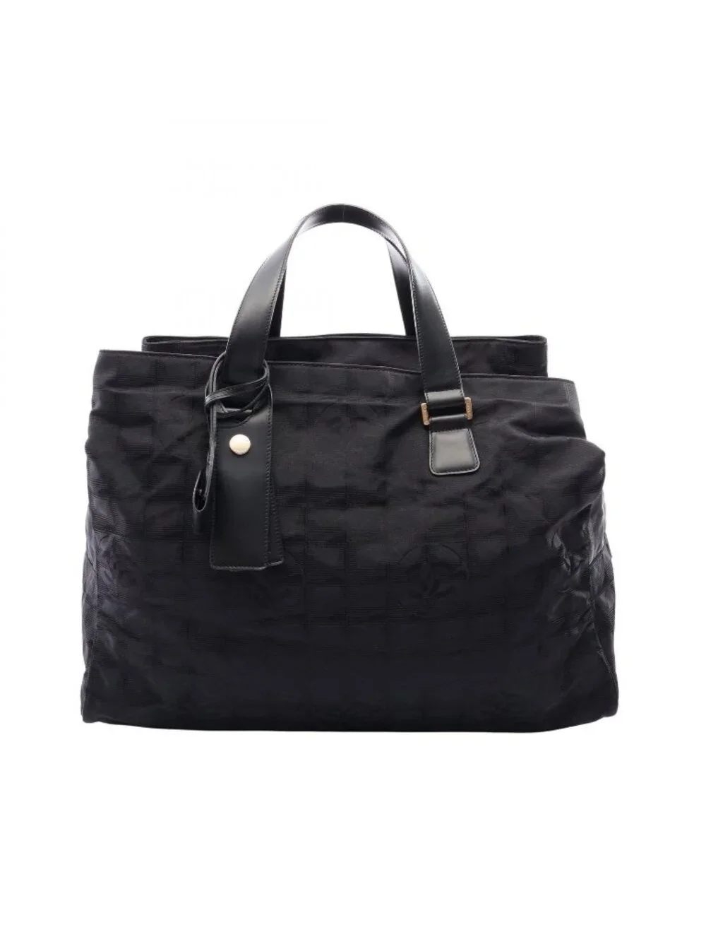 Chanel Boston Bag New Travel Line Black Leather